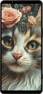 Силіконовий чехол Cats and flowers для Sony Xperia 1 VI - 6069u-3975 изображение 
