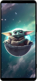 Силиконовый чехол Малышь йода для Sony Xperia 1 VI - 6294u-3975 изображение 