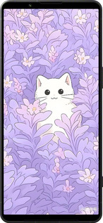 Силиконовый чехол Котик в цветах для Sony Xperia 1 VI - 6390u-3975 изображение 