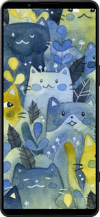 Силиконовый чехол С изображением кошачьего леса для Sony Xperia 1 VI - 6447u-3975 изображение 
