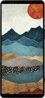 Силиконовый чехол Янтарный закат для Sony Xperia 1 VI - 6475u-3975 изображение 