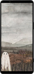 Силиконовый чехол Одинокий призрак на фоне гор для Sony Xperia 1 VI - 6486u-3975 изображение 