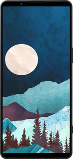 Силиконовый чехол Горная идиллия ночной пейзаж для Sony Xperia 1 VI - 6488u-3975 изображение 