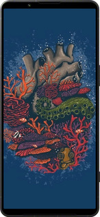 Силиконовый чехол Сердце моря для Sony Xperia 1 VI - 6506u-3975 изображение 