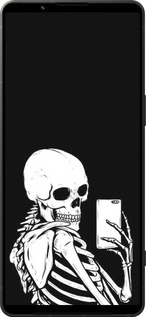 Силіконовий чехол Скелет робить Selfie для Sony Xperia 1 VI - 6535u-3975 изображение 