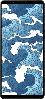 Силиконовый чехол Абстрактный рисунок морских волн для Sony Xperia 1 VI - 6538u-3975 изображение 