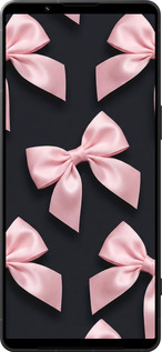 Силиконовый чехол Coquette Ribbons Dark Coquette для Sony Xperia 1 VI - 6767u-3975 изображение 