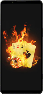 Силиконовый чехол Горящие карты для Sony Xperia 1 VI - 839u-3975 изображение 