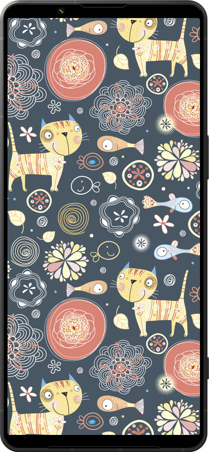 Силиконовый чехол Котята v4 для Sony Xperia 1 VI - 1224u-3975 изображение 