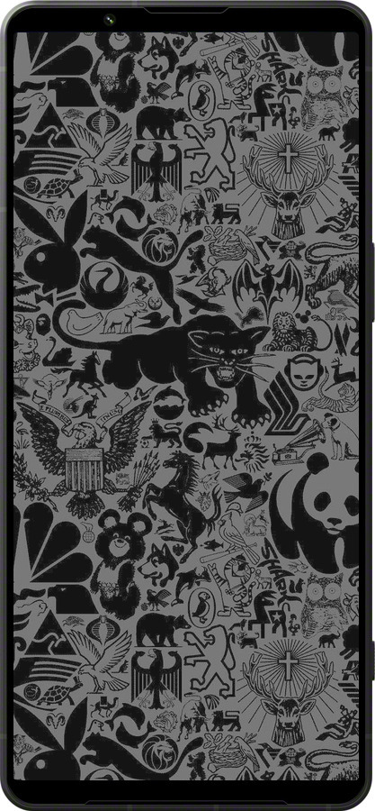 Силиконовый чехол Чёрно-серый стикер бомбинг для Sony Xperia 1 VI - 2432u-3975 изображение 