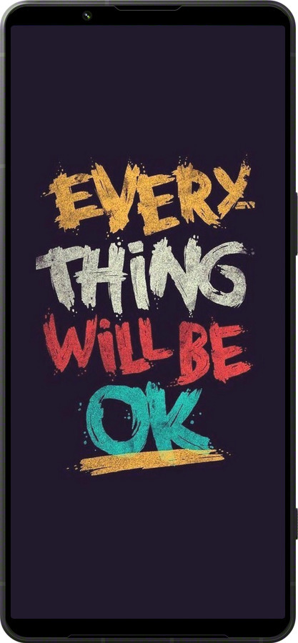 Силіконовий чехол Все буде добре для Sony Xperia 1 VI - 4068u-3975 изображение 