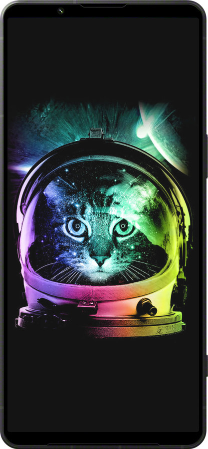 Силиконовый чехол Кот-астронавт для Sony Xperia 1 VI - 4154u-3975 изображение 