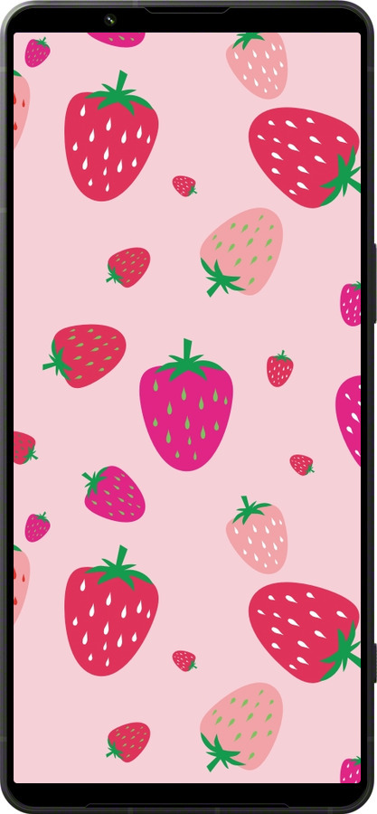 Силиконовый чехол Клубнички для Sony Xperia 1 VI - 4332u-3975 изображение 