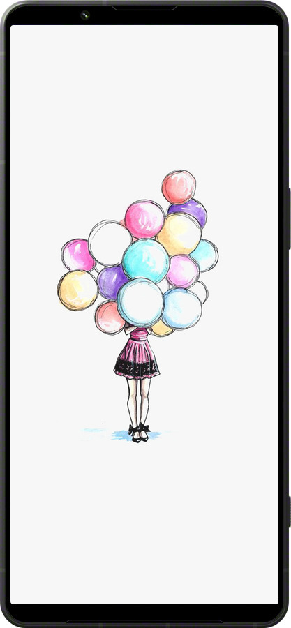 Силиконовый чехол Шарики для Sony Xperia 1 VI - 4387u-3975 изображение 