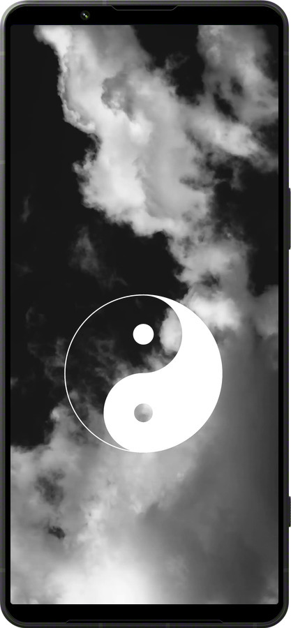 Силиконовый чехол Инь и Янь для Sony Xperia 1 VI - 4389u-3975 изображение 