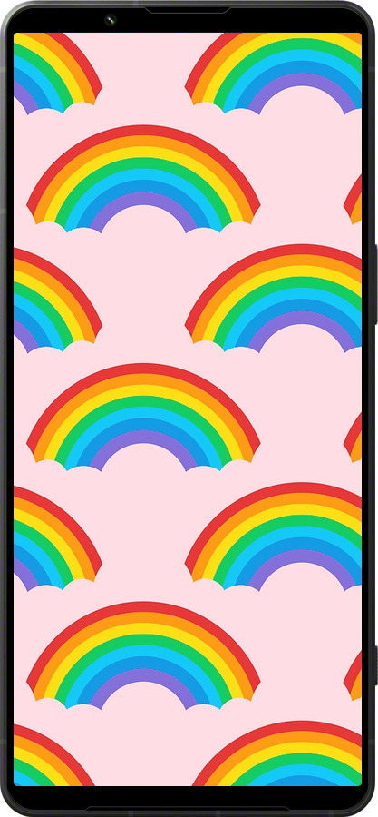 Силіконовий чехол Rainbows для Sony Xperia 1 VI - 4478u-3975 изображение 