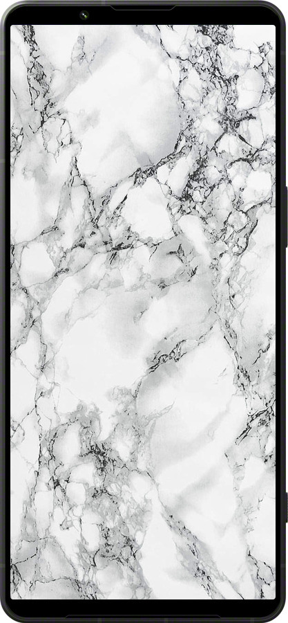 Силіконовий чехол Мармур білий для Sony Xperia 1 VI - 4480u-3975 изображение 