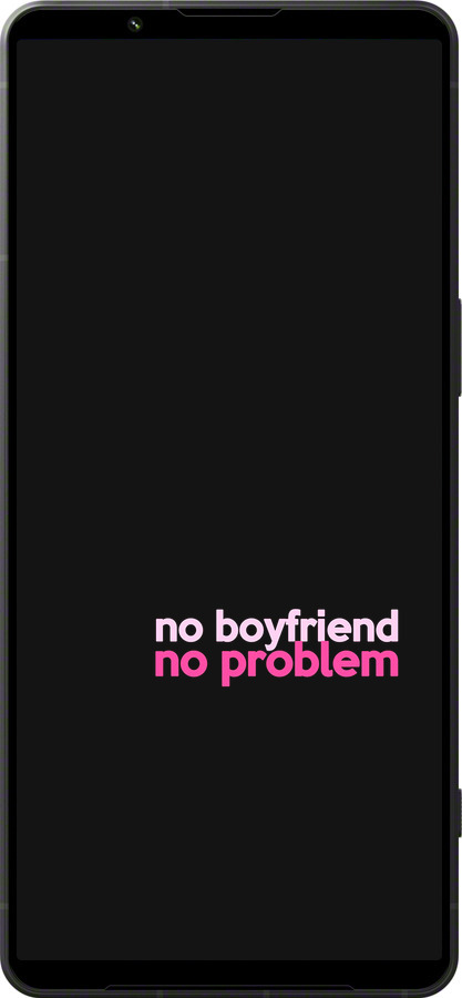 Силиконовый чехол no boyfriend no problem для Sony Xperia 1 VI - 4549u-3975 изображение 