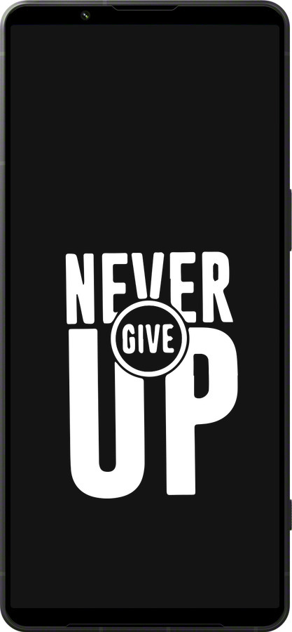 Силиконовый чехол Никогда не сдавайся для Sony Xperia 1 VI - 4572u-3975 изображение 