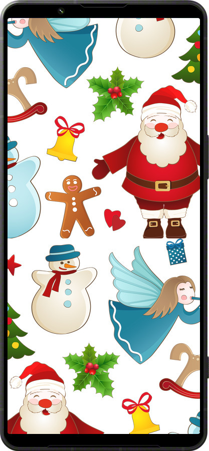 Силиконовый чехол Новогодний 1 для Sony Xperia 1 VI - 4614u-3975 изображение 