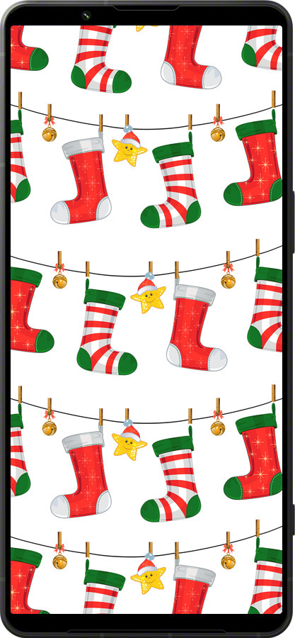 Силиконовый чехол Новогодний 9 для Sony Xperia 1 VI - 4622u-3975 изображение 