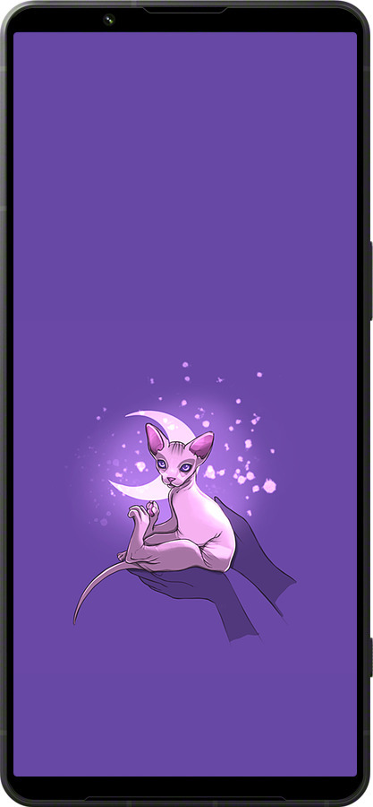 Силиконовый чехол Кот2 для Sony Xperia 1 VI - 4676u-3975 изображение 