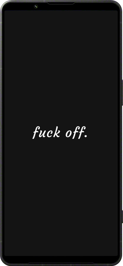 Силіконовий чехол Fuck off для Sony Xperia 1 VI - 4731u-3975 изображение 