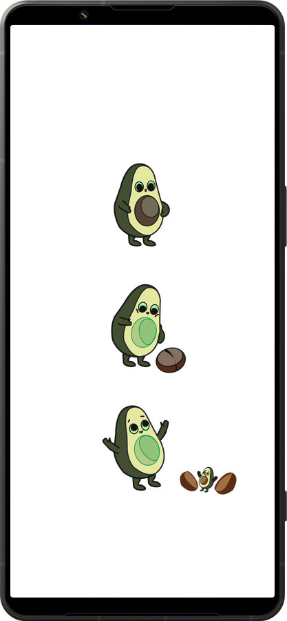 Силиконовый чехол Авокадо 1 для Sony Xperia 1 VI - 4857u-3975 изображение 