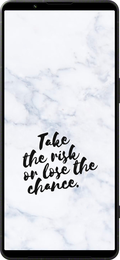 Силиконовый чехол Рискнуть или потерять шанс для Sony Xperia 1 VI - 4866u-3975 изображение 