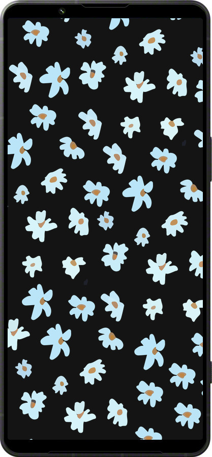 Силиконовый чехол Цветочный для Sony Xperia 1 VI - 4900u-3975 изображение 