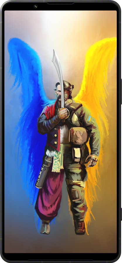 Силіконовий чехол Воїн Ангел  для Sony Xperia 1 VI - 5317u-3975 изображение 