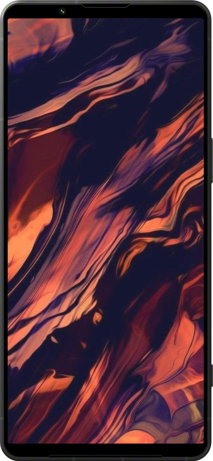 Силіконовий чехол Чорно-помаранчева абстракція для Sony Xperia 1 VI - 5340u-3975 изображение 