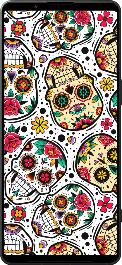 Силиконовый чехол Черепа для Sony Xperia 1 VI - 5471u-3975 изображение 