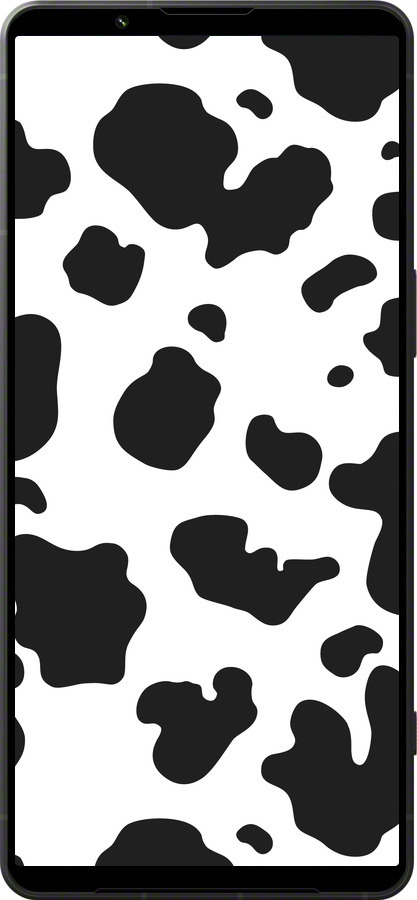 Силиконовый чехол Шкура коровы для Sony Xperia 1 VI - 5576u-3975 изображение 