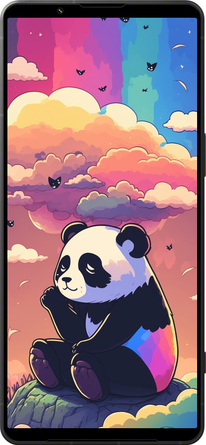Силиконовый чехол Панда в облаках для Sony Xperia 1 VI - 5585u-3975 изображение 