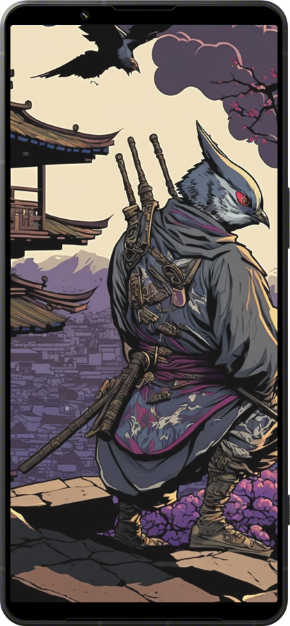 Силиконовый чехол Птица воин для Sony Xperia 1 VI - 5587u-3975 изображение 