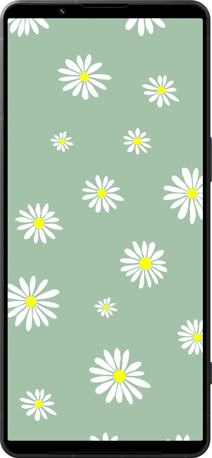 Силиконовый чехол Ромашки v4 для Sony Xperia 1 VI - 5603u-3975 изображение 