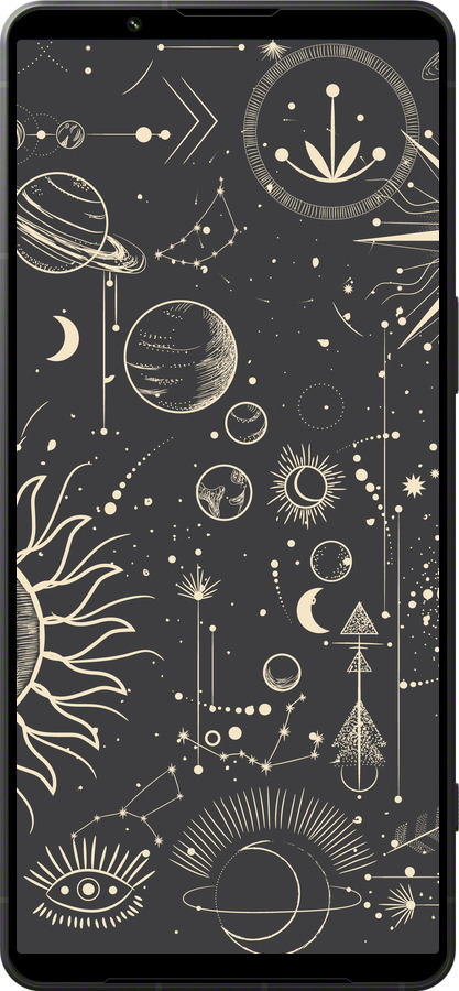 Силиконовый чехол Фаза луны для Sony Xperia 1 VI - 5605u-3975 изображение 