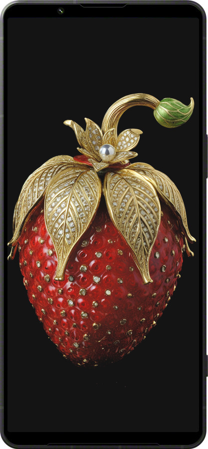 Силіконовий чехол Полуниця v3 для Sony Xperia 1 VI - 5638u-3975 изображение 