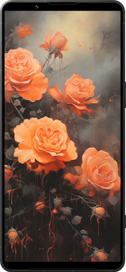 Силиконовый чехол Оранжевые розы для Sony Xperia 1 VI - 5944u-3975 изображение 