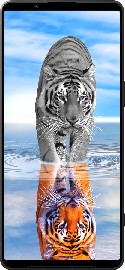 Силиконовый чехол Тигр для Sony Xperia 1 VI - 6016u-3975 изображение 