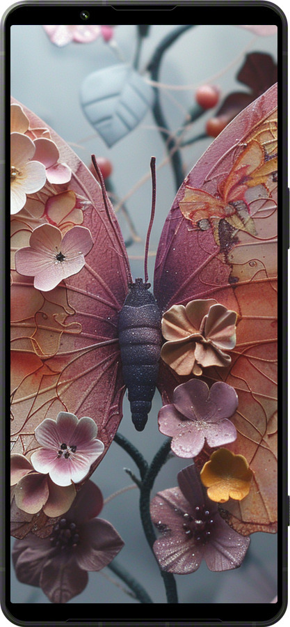Силиконовый чехол Fairy Butterfly для Sony Xperia 1 VI - 6048u-3975 изображение 