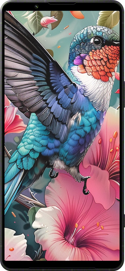 Силиконовый чехол Сказочная колибри для Sony Xperia 1 VI - 6051u-3975 изображение 