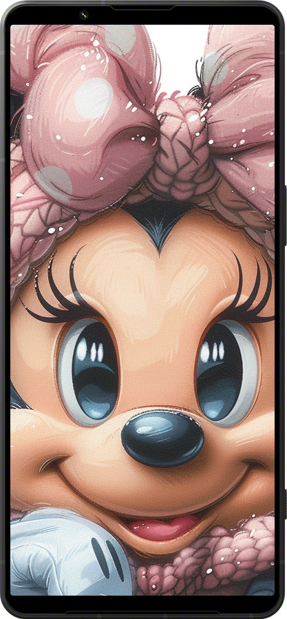 Силіконовий чехол Мінні Маус з бантиком для Sony Xperia 1 VI - 6055u-3975 изображение 