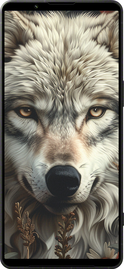 Силиконовый чехол Волчий взгляд для Sony Xperia 1 VI - 6066u-3975 изображение 