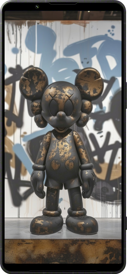 Силіконовий чехол Bronze kaws v2 для Sony Xperia 1 VI - 6098u-3975 изображение 