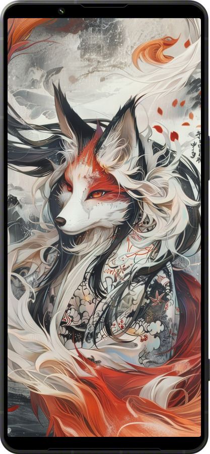 Силиконовый чехол Дух кицунэ' для Sony Xperia 1 VI - 6107u-3975 изображение 