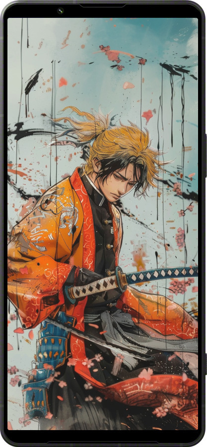 Силиконовый чехол Agatsuma Zenitsu: Убийца демонов для Sony Xperia 1 VI - 6118u-3975 изображение 