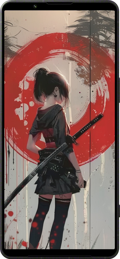 Силиконовый чехол Сумерки воина: Танец с катаной для Sony Xperia 1 VI - 6123u-3975 изображение 