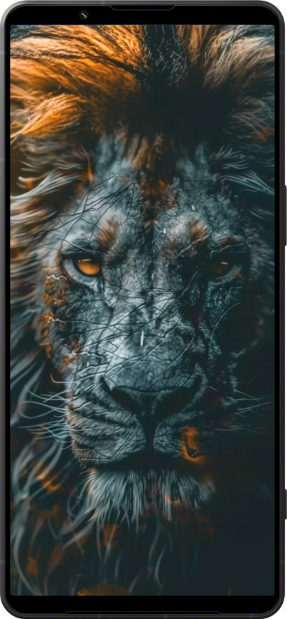 Силиконовый чехол Лев в сумерках для Sony Xperia 1 VI - 6154u-3975 изображение 